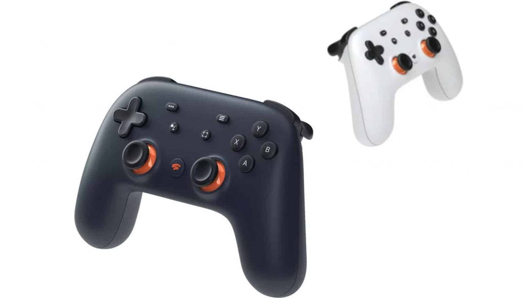google stadia controllers gaming on a chromebook