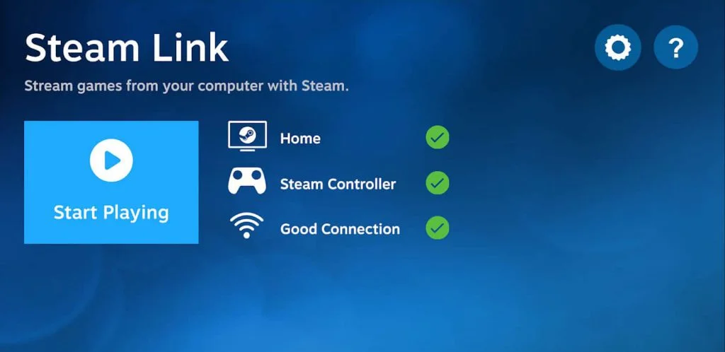 steam link gaming on a chromebook